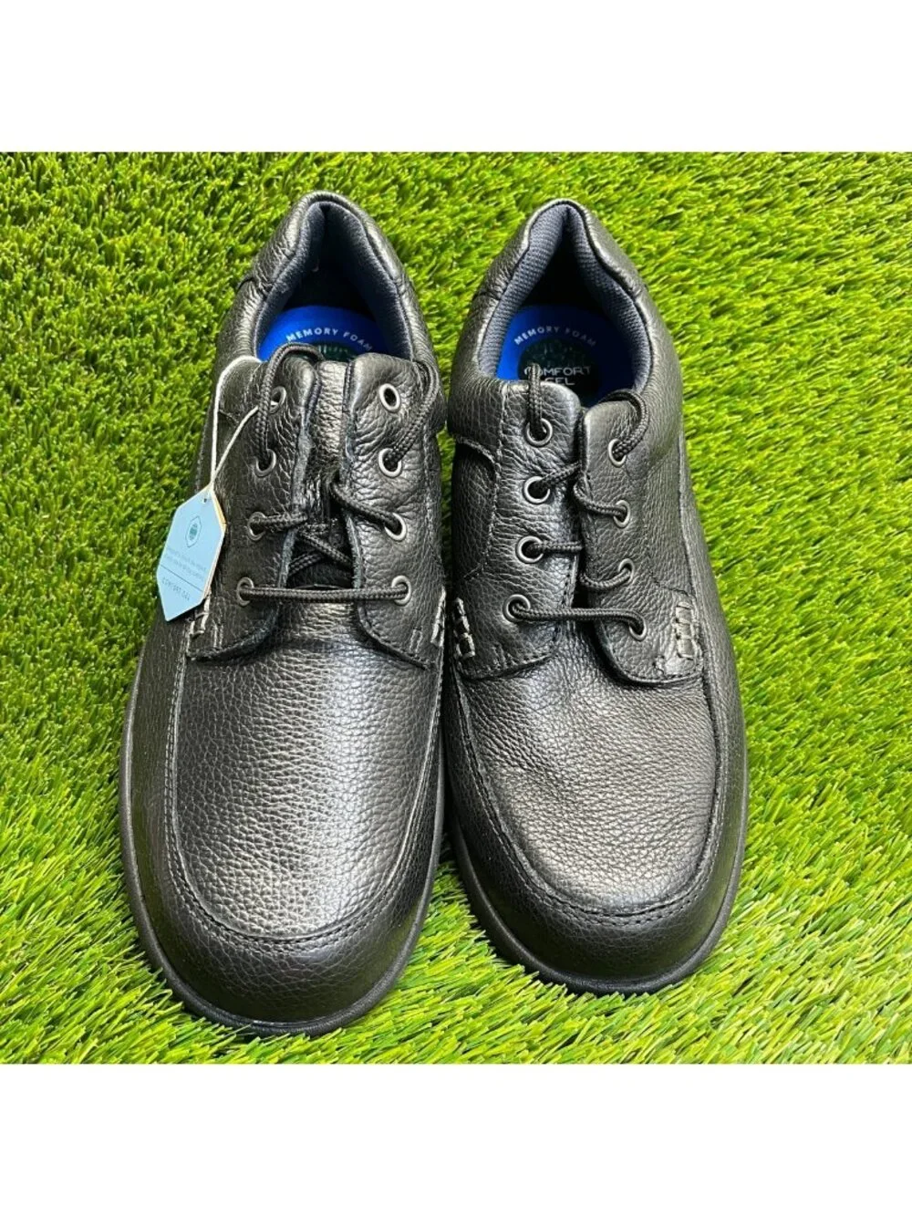 Nunn Bush Cam Mens Size 11.5 Black Casual Classic Leather Moc Toe Oxford Shoes